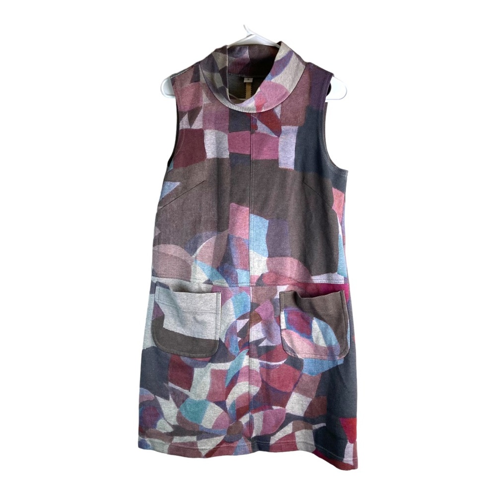 Uncle Frank Shift Dress Art To Wear w pockets sz SM